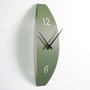 Wallity Reloj de Pared Decorativo de Metal Verde APS137MGS